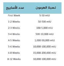ما هو تحليل هرمون الحمل وكم تكون نسبة هرمون الحمل في أول أسبوع